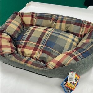 Bed Buddies brand for pets nwt Senturion odor control fabric plaid interior